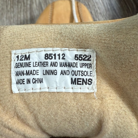 Timberland Euro Dub Ankle Leather Lace Up Boots 85112 Men Size 12M Tan White - Picture 9 of 10